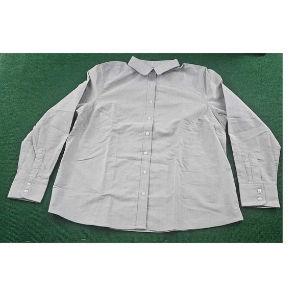 Lands End Outfitters Long Sleeve Button Down Shirt Light Gray Oxford Cloth  XL - Picture 1 of 9